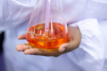 pH testing in food and Encapsulation Experiment example in the laboratory