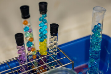 pH testing in food and Encapsulation Experiment example in the laboratory