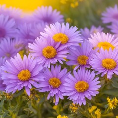 Obraz premium Wondrous Aster Blossom photograph background
