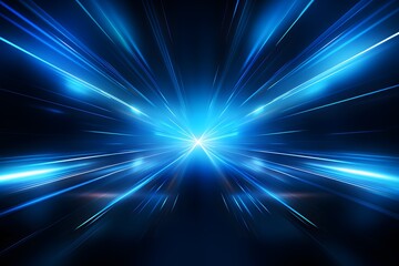 Technology big data futuristic background. Digital high speed connection blue light.