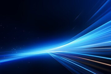 Fototapeta na wymiar Technology big data futuristic background. Digital high speed connection blue light.