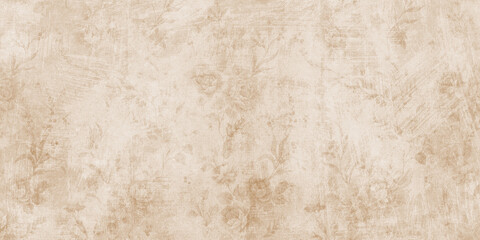 Flowers on the old white wall background, digital wall tiles or wallpaper design - 645220000