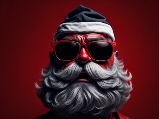 Santa Claus with sunglasses