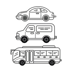 Cars transportation icons vector illustration.