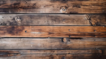 Obraz na płótnie Canvas old brown rustic light bright wooden texture - wood background panorama banner long. generative ai.