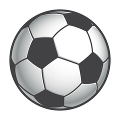 football ball - vector illustration of soccer ball, white background