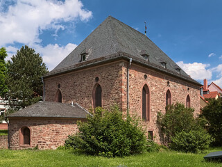 Worms, Germany. The Worms Synagogue, also known as Rashi Shul. The first synagogue at the site was built in 1034. It is regarded as the one of the oldest existing synagogue in Germany. - 645228656