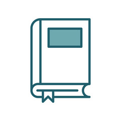 book icon vector design template simple and clean