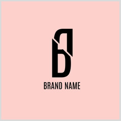 Letter B monogram logo design template. Premium letter B. Premium monogram logotype. Creative monogram luxury symbol. Graphic letter symbol for corporate identity. Vector for icon, symbol or logo
