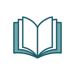 book icon vector design template simple and clean