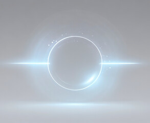 abstract background with circles and lights