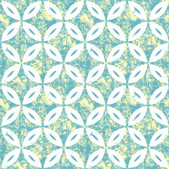 Ceramic artistic antique ottoman geometric vintage motif tile seamless floral pattern design in vector