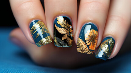 In a fantasy world, imagine a magical power bestowed upon those with varnished nails