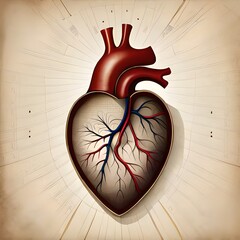human heart Generated AI