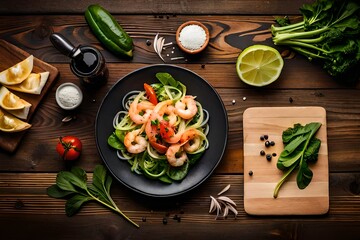 salad with prunes  Generated AI