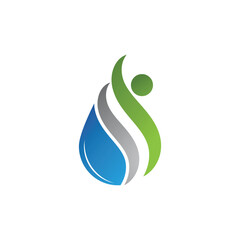 water drop logo vector element business illustration symbol and design