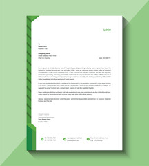 Vector modern company letterhead template