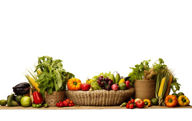 Fresh agricultural products on a light transparent background. PNG file