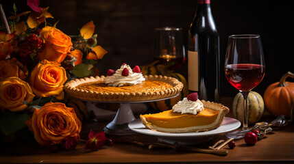 Pumpkin Pie Thanksgivings Vibe