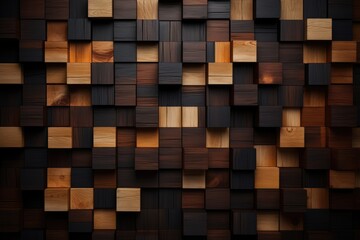 Natural dark wood texture background. Old grunge wooden wall. Abstract texture for furniture, office and home Interior