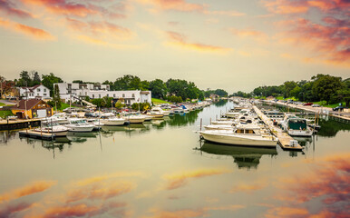 Kenosha Harbour view in Wisconsin