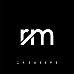 RM Letter Initial Logo Design Template Vector Illustration