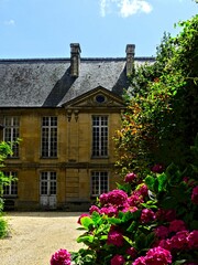 Bayeux, August 2023 - Visit the magnificent medieval town of Bayeux in Normandy - View of the old Norman-style buildings