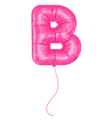Letter B Pink Balloobs 3D
