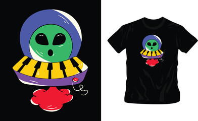 multimedia flat sticker retro t-shirt design editable template