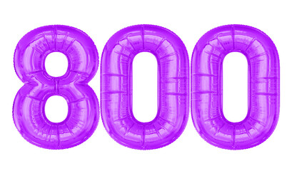 Balloon Purple Number 800