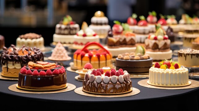 On this sweet occasion, bakers showcase culinary creativity, various shapes, sizes, and flavors displayed.