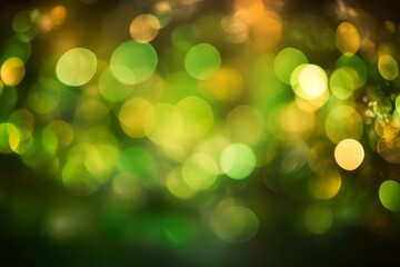 Obraz premium Blurred green and yellow lights