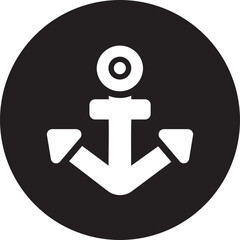 anchor glyph icon