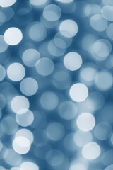 abstract holiday background: blue bokeh circles