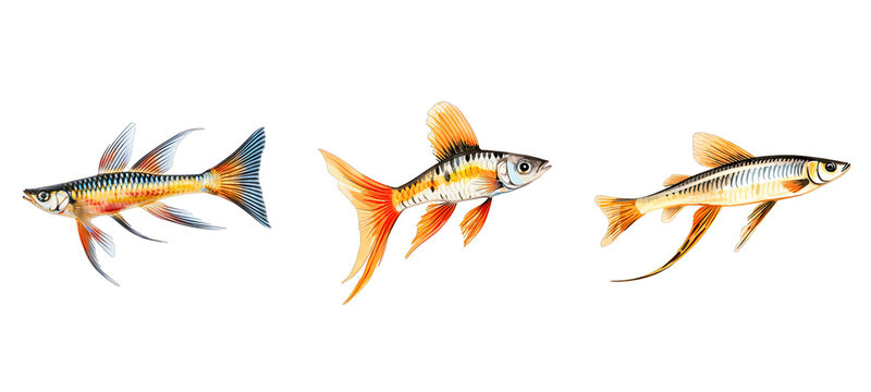 water swordtail fish illustration pet red, background nature, tropical freshwater water swordtail fish