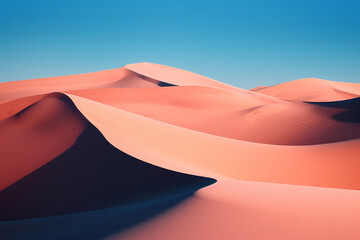 Fototapeta na wymiar Abstract background of sand dunes in the desert. 3d rendering generative ai