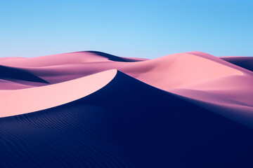 Fototapeta na wymiar Abstract background of sand dunes in the desert. 3d rendering generative ai