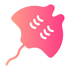 manta ray gradient icon