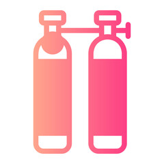 oxygen tank gradient icon