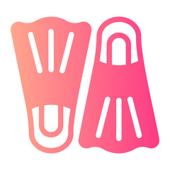 Obraz premium flippers gradient icon