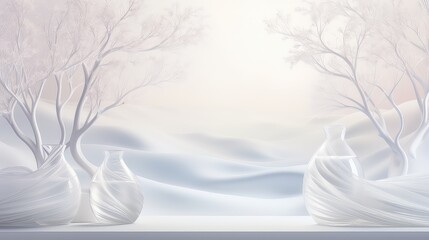 White background, clean and bright, conveying purity, peace of mind, and light. Generative By AI