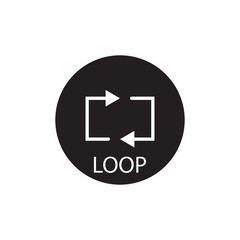 loop icon vector