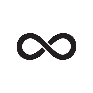 infinity icon vector