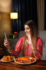 young woman using mobile phone