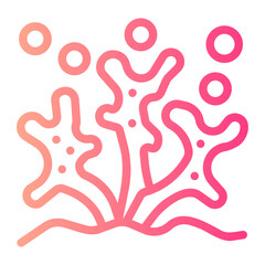 coral gradient icon