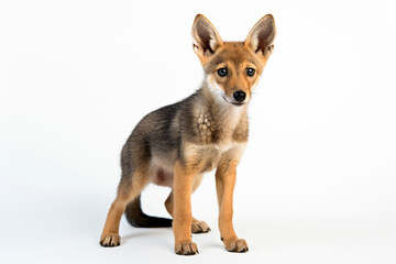 Obraz premium a small dog standing on a white surface