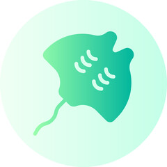 manta ray gradient icon