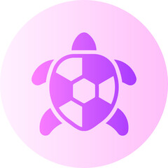Obraz premium turtle gradient icon