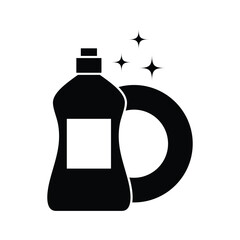 dish soap detergent icon vector 