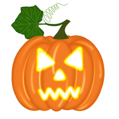 happy halloween, illustration, pumpkin